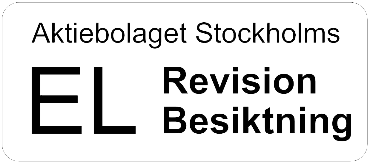 AB Stockholms Elrevision och Elbesiktning logga